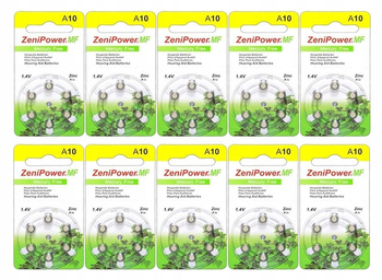 ZeniPower Baterie Słuchowe 10 A10 PR70 60 szt.