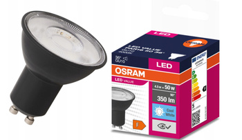 OSRAM Żarówka LED GU10 4,5W = 50W 4000K 36° Czarna 