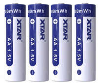 XTAR 14500 / AA 1.5V Li-ION 2000mAh z zabezpieczeniem, 4 szt.