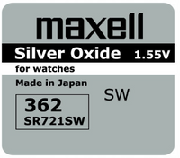 MAXELL bateria srebrowa 362 / SR721SW 1 szt.