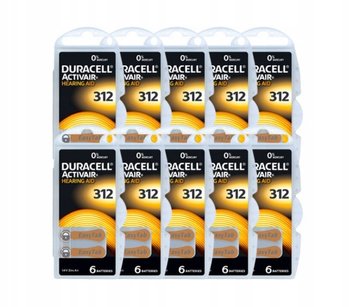 DURACELL baterie słuchowe 312 60 szt.