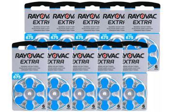 RAYOVAC Baterie słuchowe 675 Extra 60 szt.