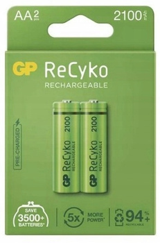 GP akumulatorki ReCyko+ AA 2100mAh NiMH 1.2V BL2