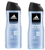 ADIDAS SHOWER GEL 400ML MEN DYNAMIC PULSE 3IN1 12/108/1296 PLx2 /zestaw