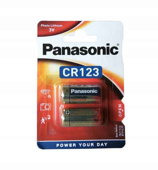 PANASONIC bateria litowa PHOTO CR123 BL2