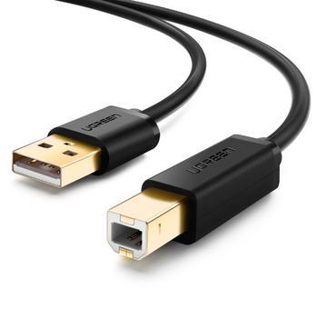 UGREEN kabel USB Typ B do drukarki męski - USB 2.0 męski 480 Mbps 1,5 m czarny US135