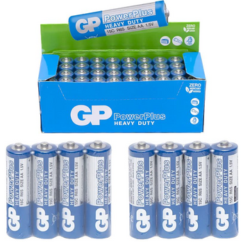 GP bateria Zinc-Carbon Heavy Duty PowerPlus AA 40 szt. - zestaw