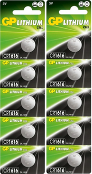GP bateria litowa CR1616 bl 5x2 /zestaw