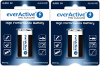 everActive bateria alkaliczna Pro 6LR61 9V 2 szt. - zestaw