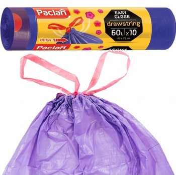 Worki z taśmą zapachowe Paclan 60L 10szt.