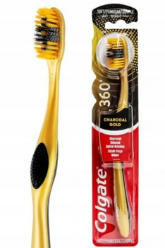 COLGATE SZCZOTECZKA 360 CHARCOAL GOLD MIĘKKA