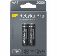 GP akumulatorki ReCyko PRO AA 2000mAh NiMH 1,2V BL2